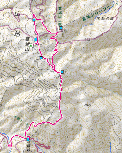 大和葛城山マップ